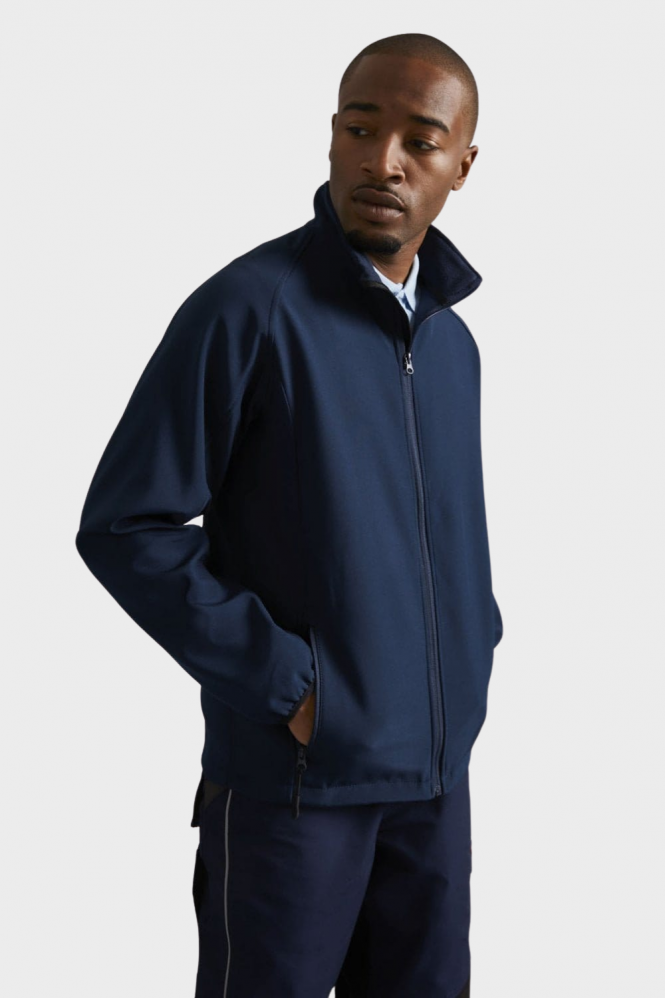 Result Men's Core Printable Softshell Jacket, Navy