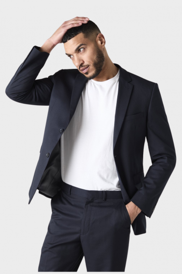 Alderley Men's Suit Jacket, Regular Fit, Blue Stripe