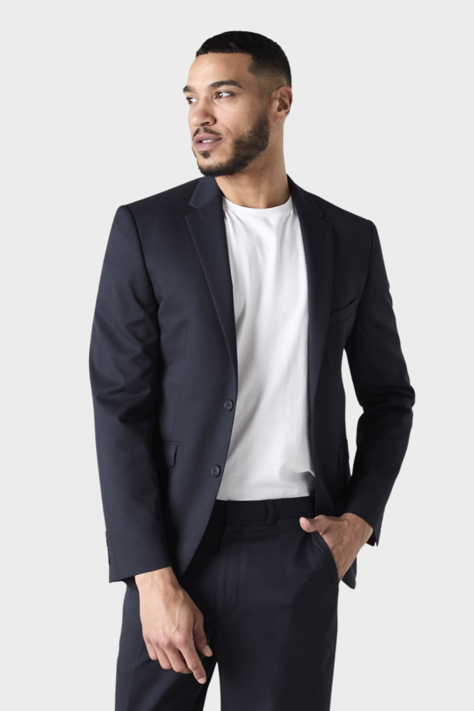 Alderley Men's Suit Jacket, Slim Fit, Blue Stripe