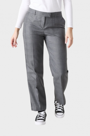 Alderley Women's Trousers, Regular Fit, Grey Check