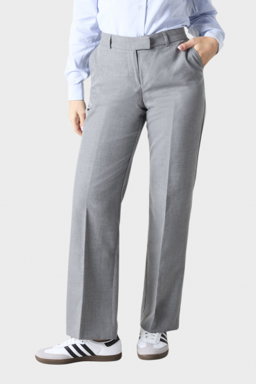 Alderley Women's Trousers, Regular Fit, Regular Length, Grey Sharkskin