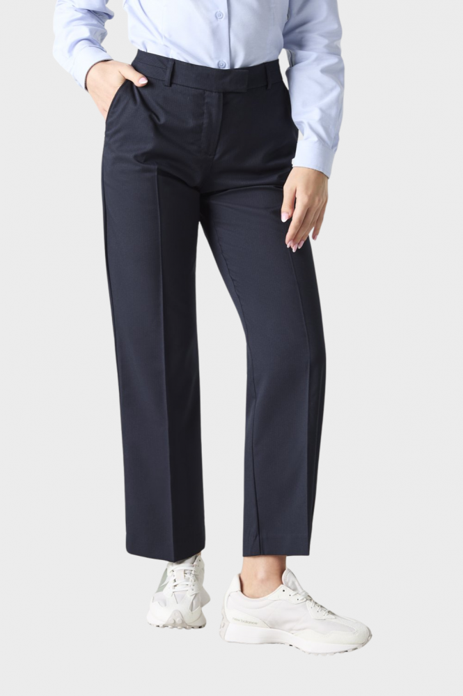 Alderley Women's Trousers, Regular Fit, Short Length, Blue Stripe