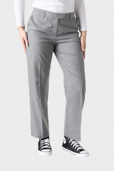 Alderley Women's Trousers, Regular Fit, Short Length, Grey Sharkskin