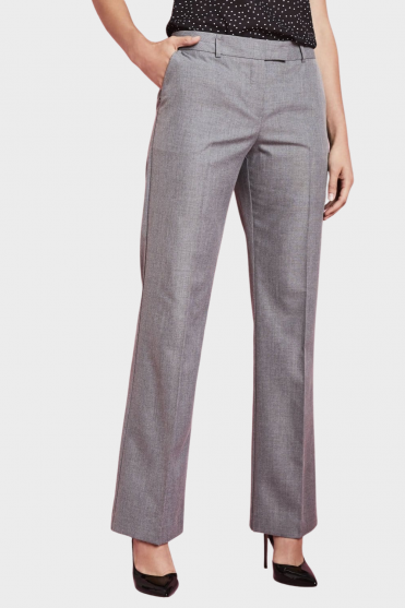 Alderley Women's Trousers, Regular Fit, Tall Length, Grey Sharkskin