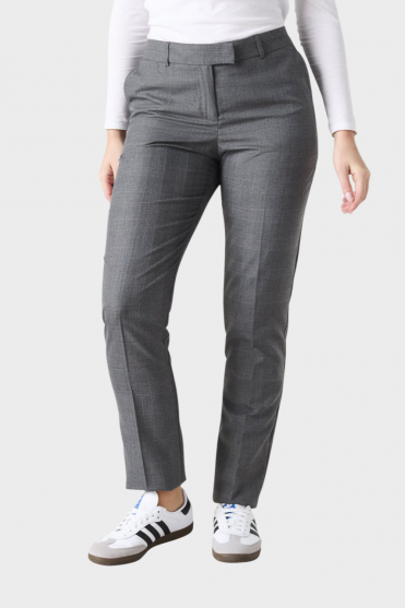 Alderley Women's Trousers, Slim Fit, Tall Length, Grey Check