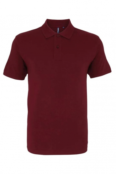 Asquith & Fox Men's Cotton Polo Shirt, Burgundy