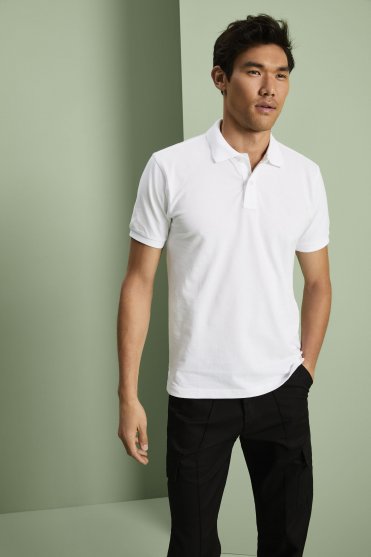 Asquith & Fox Men's Cotton Polo Shirt, White