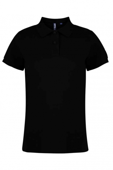 Asquith & Fox Women's Classic Fit Polo Shirt, Black