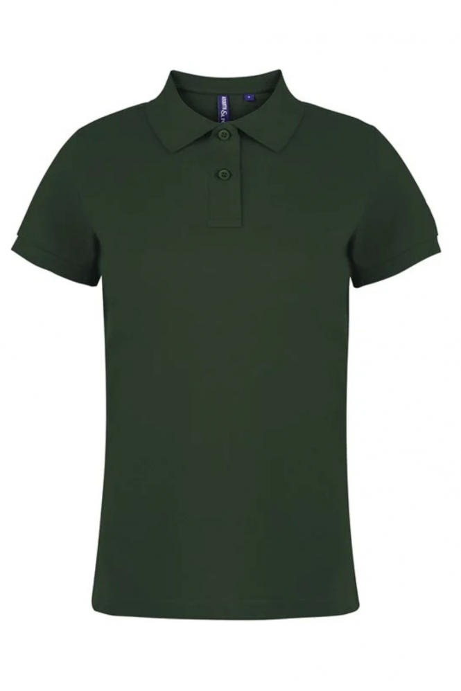 Asquith & Fox Women's Classic Fit Polo Shirt, Bottle Green