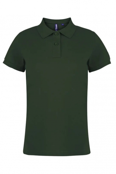 Asquith & Fox Women's Classic Fit Polo Shirt, Bottle Green