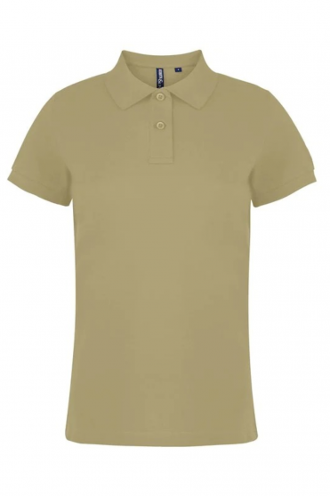 Asquith & Fox Women's Classic Fit Polo Shirt, Khaki