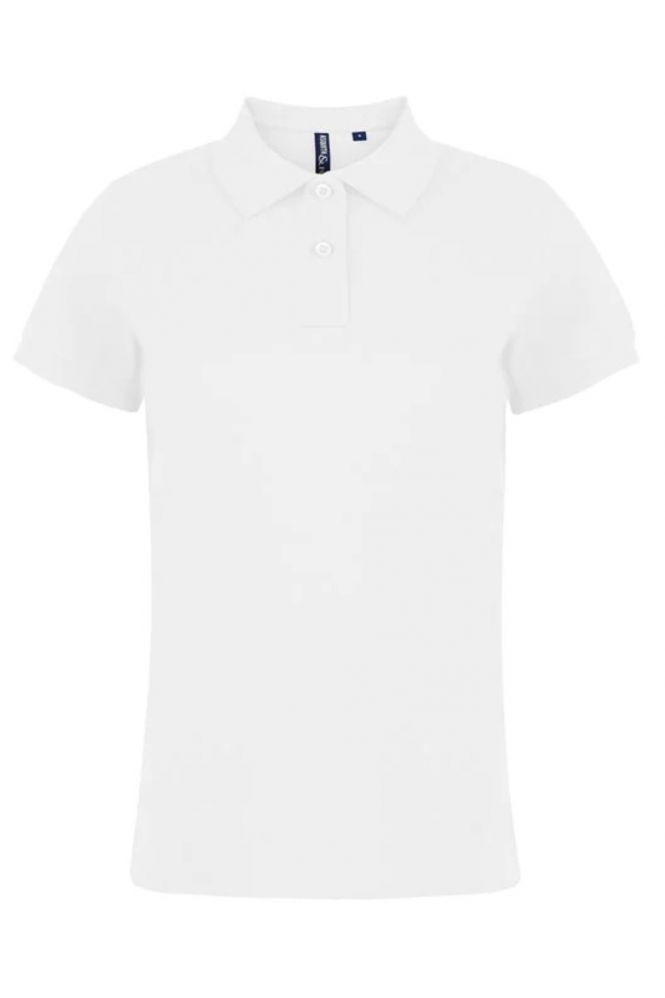 Asquith & Fox Women's Classic Fit Polo Shirt, White