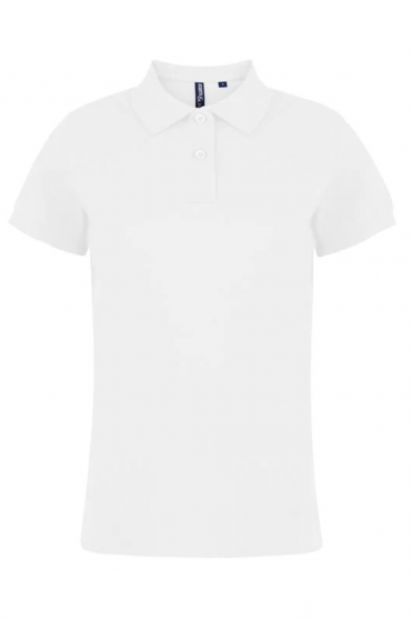 Asquith & Fox Women's Classic Fit Polo Shirt, White
