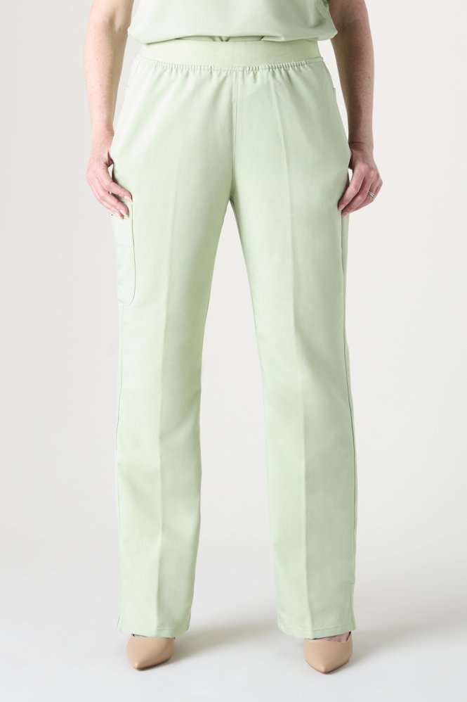 ATMOS Women's Five Pocket Cargo Straight Leg Scrub Trouser, Cool Cucumber