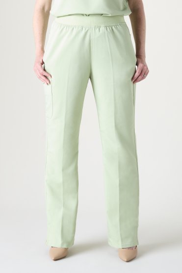 ATMOS Women's Five Pocket Cargo Straight Leg Scrub Trouser, Cool Cucumber