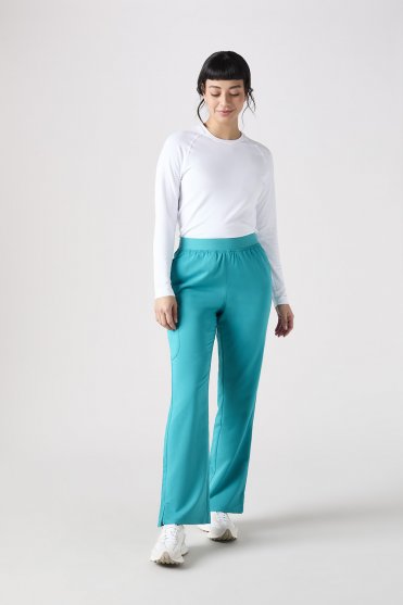 ATMOS Women's Five Pocket Cargo Straight Leg Scrub Trouser, Teal