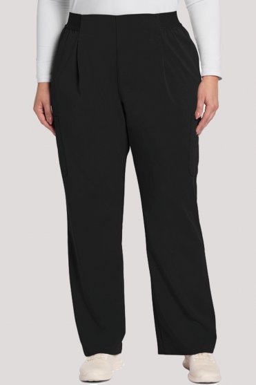 ATMOS Women's Five Pocket Flare Scrub Trouser, Black