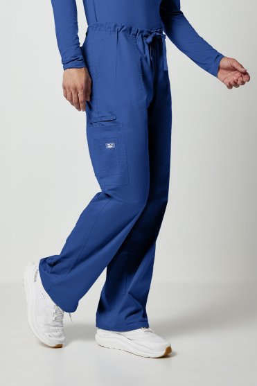 Cherokee Core Stretch Unisex Drawstring Cargo Trouser, Royal