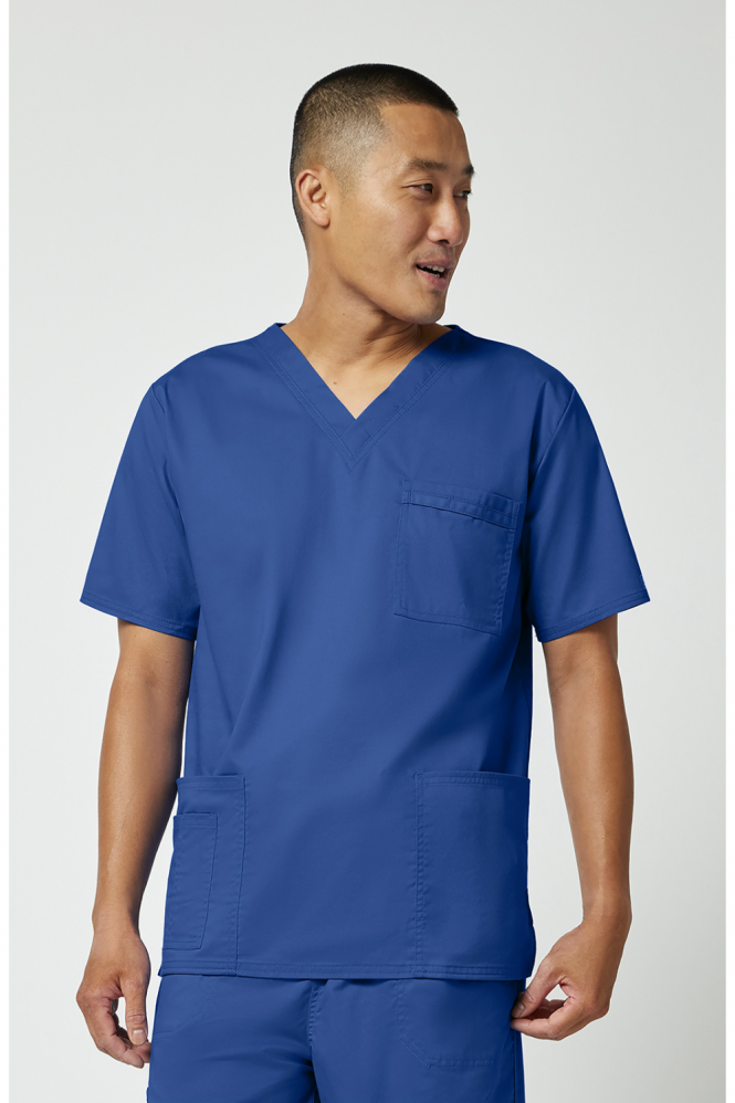 Cherokee Core Stretch Unisex V-Neck Scrub Top, Royal
