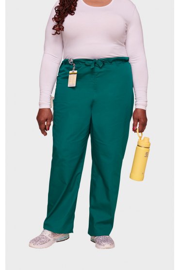 Cherokee Originals Unisex Drawstring Cargo Trouser, Hunter Green