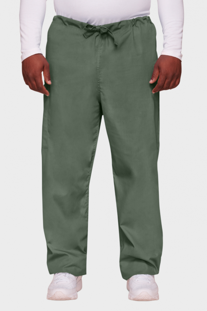 Cherokee Originals Unisex Drawstring Cargo Trouser, Olive