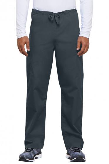 Cherokee Originals Unisex Drawstring Cargo Trouser, Pewter