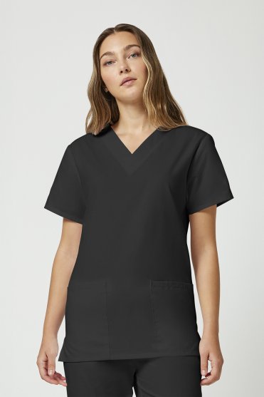Cherokee Originals Unisex Scrub Top and Trouser Set, Black