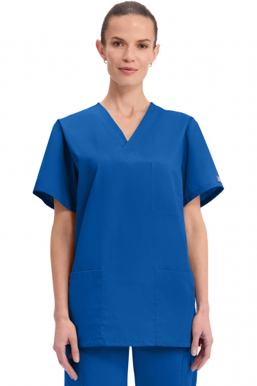 Cherokee Originals Unisex V-Neck Scrub Top, Royal
