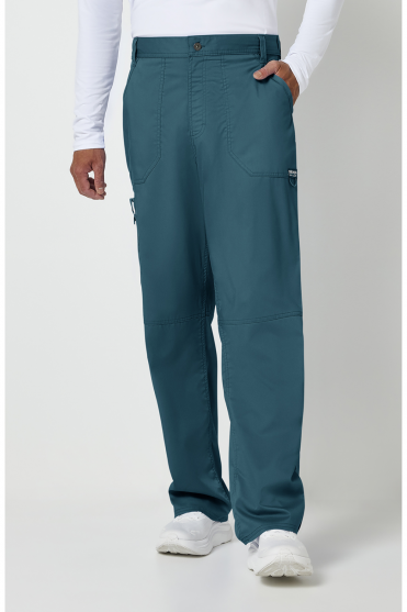 Cherokee Revolution Men's Mid Rise Scrub Trousers, Caribbean Blue
