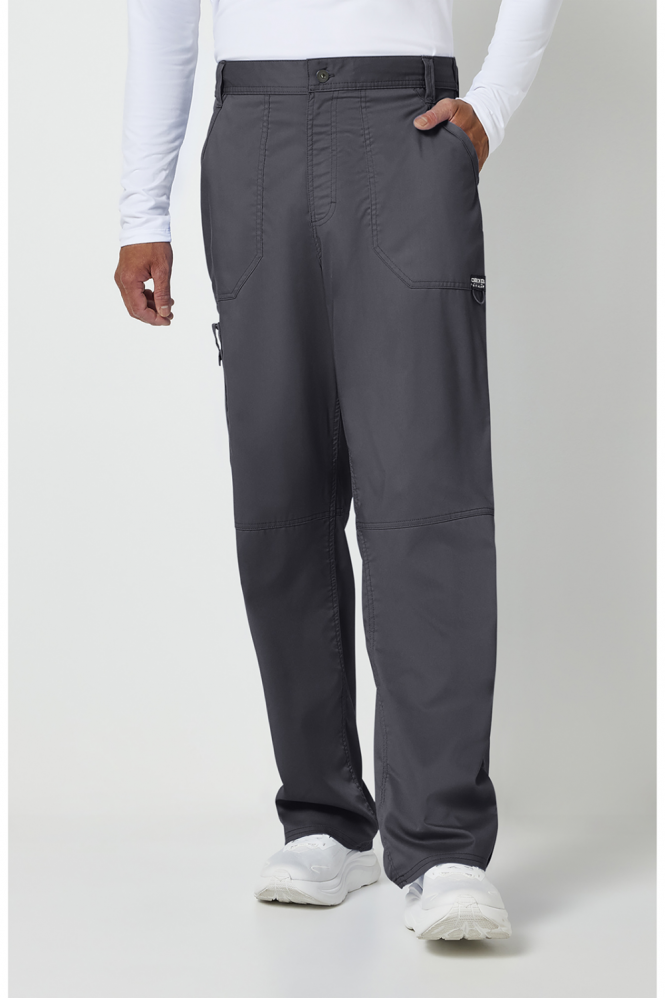 Cherokee Revolution Men's Mid Rise Scrub Trousers, Pewter