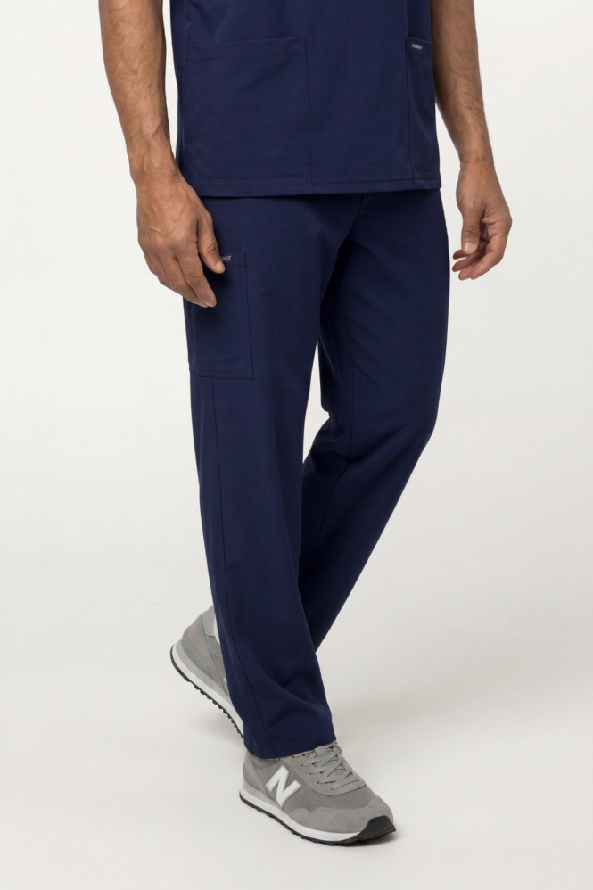 Cherokee Ultra Unisex Drawstring Straight Leg Trouser, Navy
