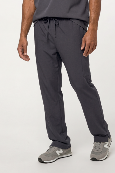 Cherokee Ultra Unisex Drawstring Straight Leg Trouser, Pewter