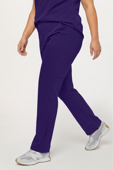 Cherokee Ultra Women's Straight Leg Trouser, Grape