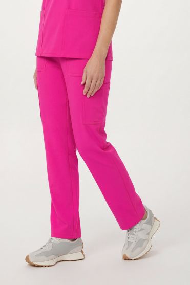 Cherokee Ultra Women's Straight Leg Trouser, Pink