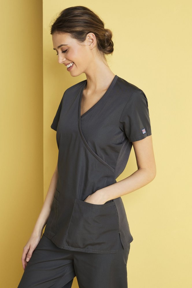 Women's Jockey® Scrubs Mock Wrap Top 2306