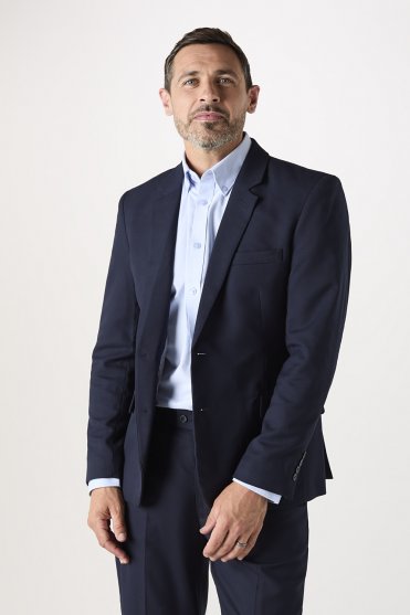 Contemporary Men's Modern Fit Suit Jacket, Reg. Length, Navy