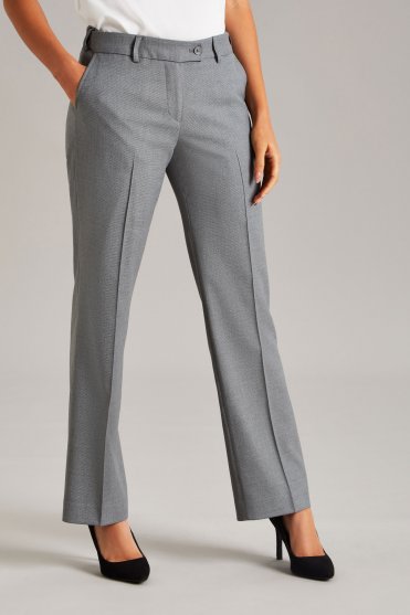 Contemporary Women's Straight Leg Trouser, Petite Length, Grey