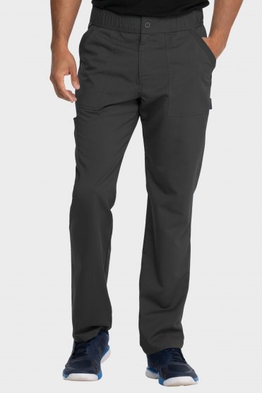 Dickies Balance Men's Mid Rise Straight Leg Scrub Trousers, Pewter