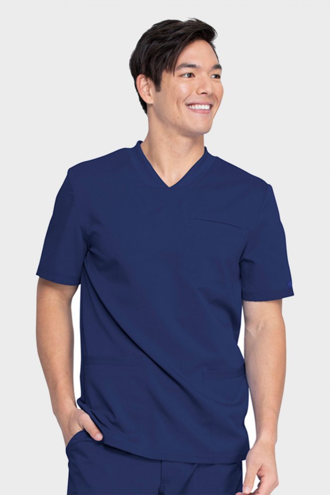 Dickies Balance Men's V-Neck Scrub Top, Navy