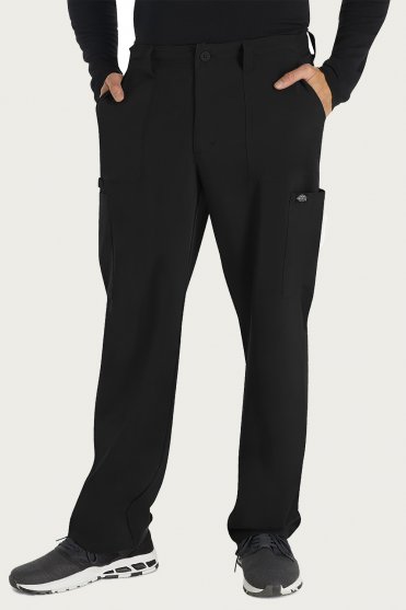 Dickies EDS Essentials Men's Natural Rise Drawstring Scrub Trousers, Black