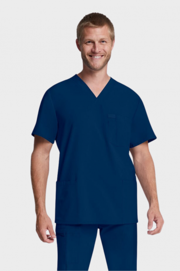 Dickies EDS Essentials Men's V-Neck Scrub Top, Navy