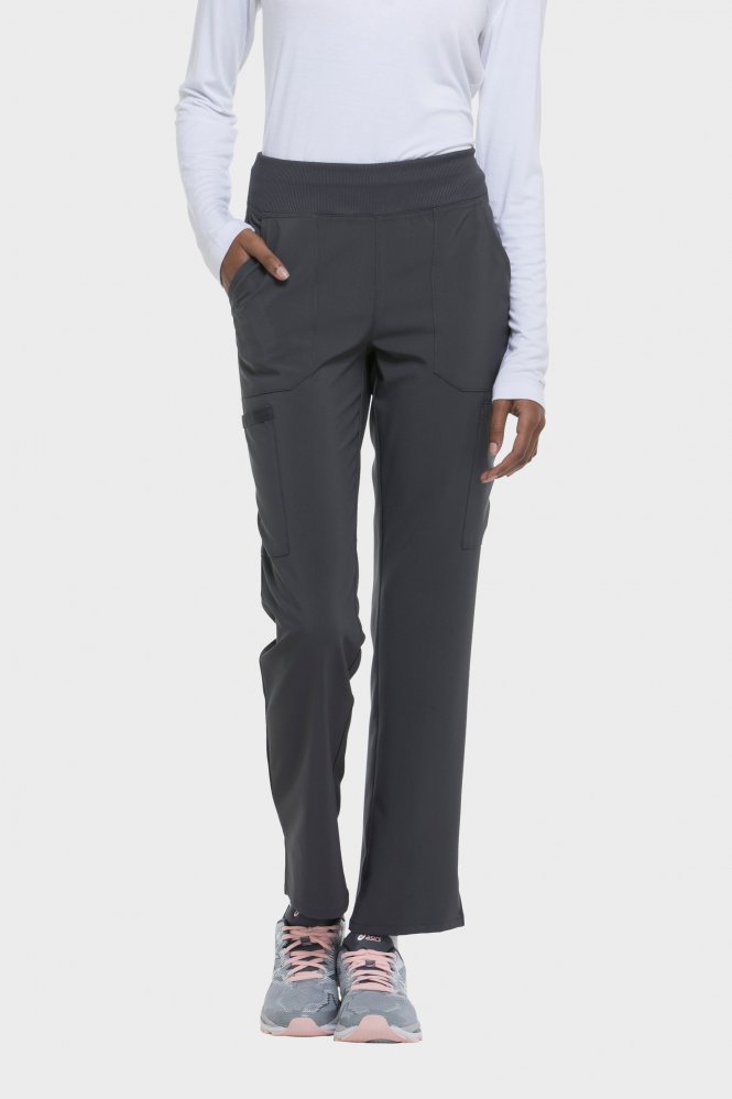 Dickies EDS Essentials Women's Natural Rise Pull-on Cargo Trouser, Pewter