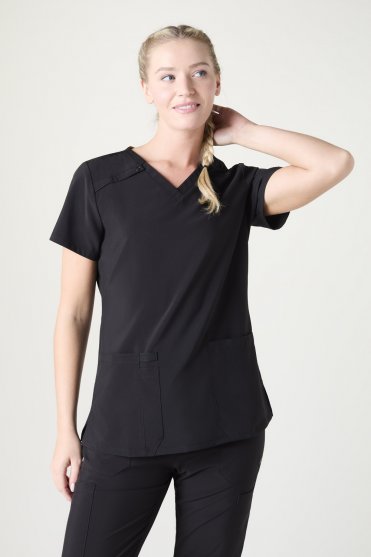 Dickies EDS Essentials Women's V Neck Top, Black