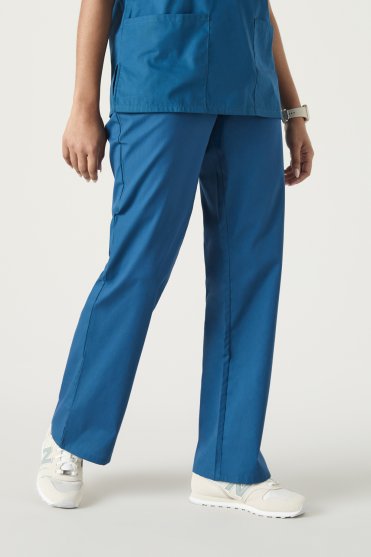 Dickies EDS Signature Unisex Natural Rise Drawstring Scrub Trousers, Caribbean Blue