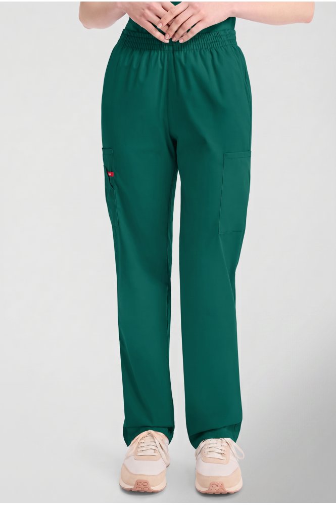 Dickies EDS Signature Women's Natural Rise Pull-on Cargo Trouser, Hunter Green