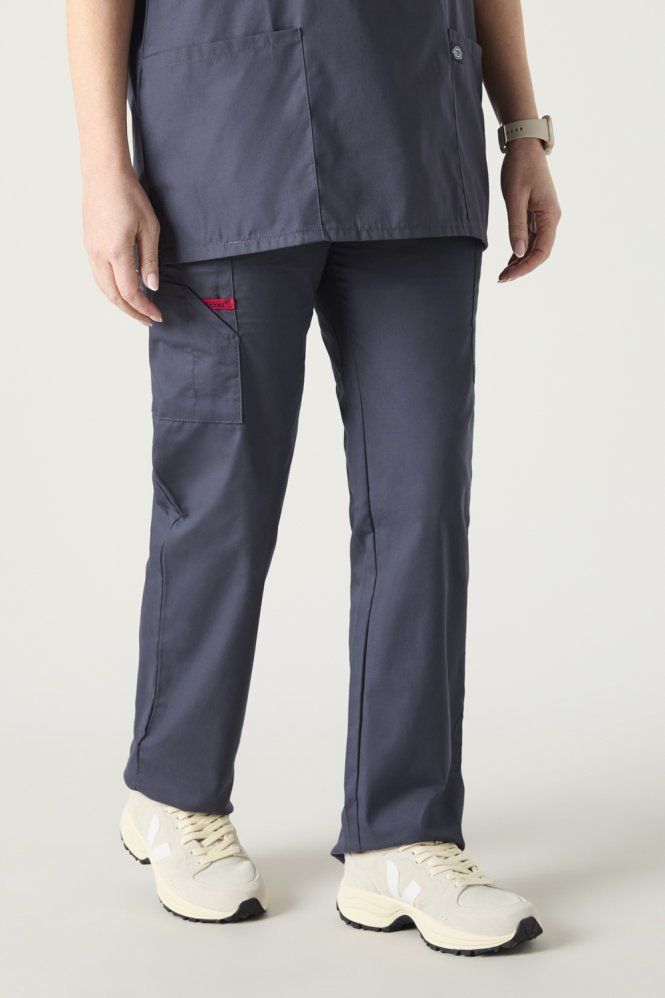 Dickies EDS Signature Women's Natural Rise Pull-on Cargo Trouser, Pewter