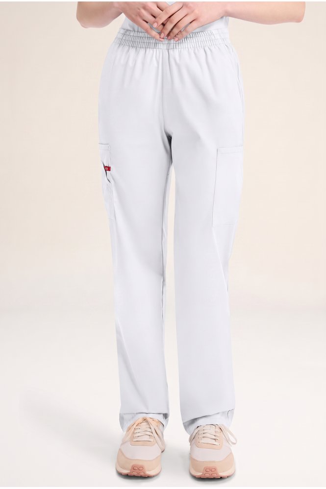 Dickies EDS Signature Women's Natural Rise Pull-on Cargo Trouser, White