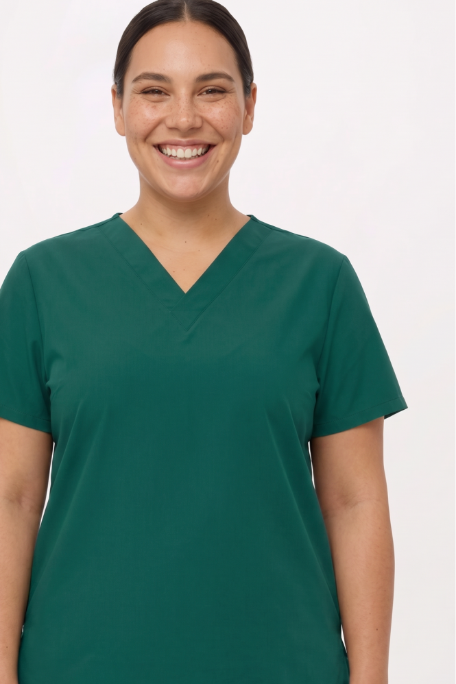 Dickies Medical Unisex Scrub Top and Trouser Set, Hunter Green