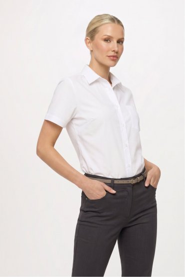 Disley Women's Classic Short Sleeve Shirt, White