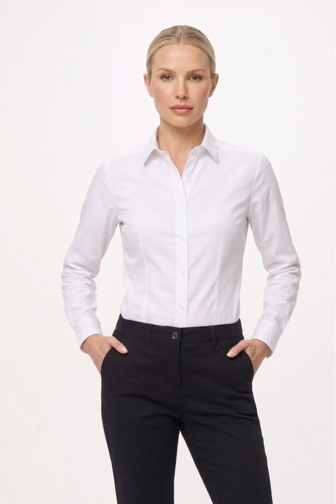 Disley Women's Megan Oxford Shirt, White